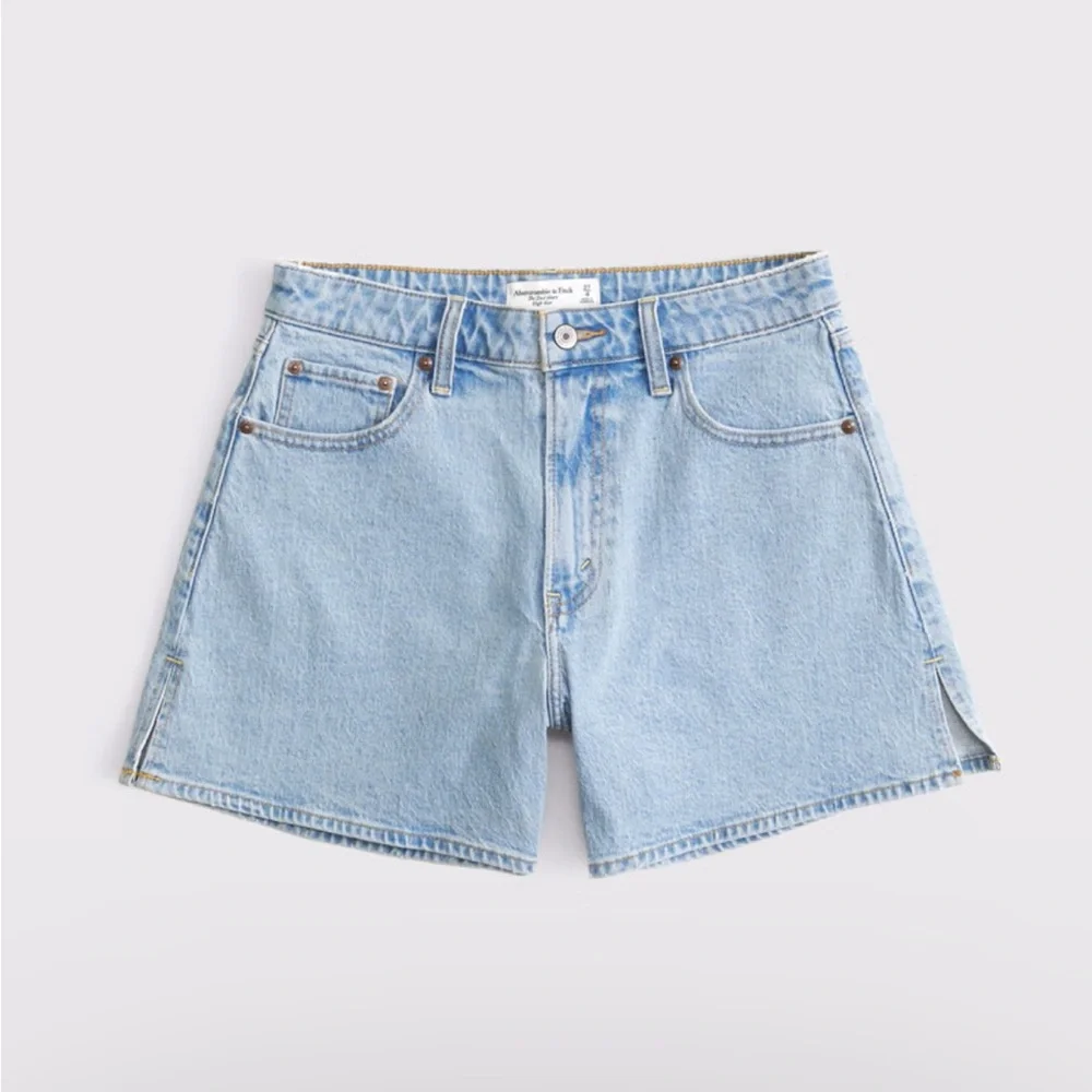 Abercrombie & Fitch Light Blue Jean Shorts - Dad Shorts - Curve Love - Picture 5 of 14